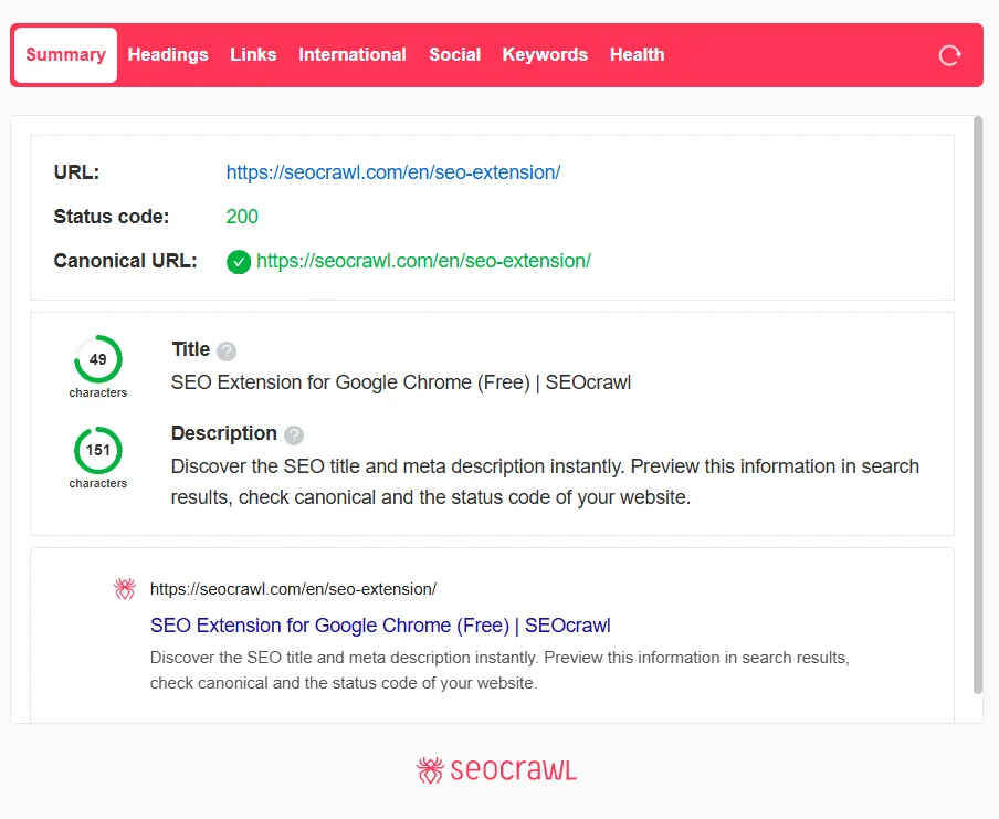 SEO Extension